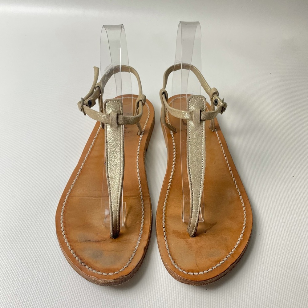 K. Jacques St. Tropez T-Strap Sandals - sz 39